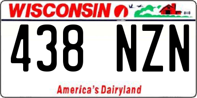 WI license plate 438NZN