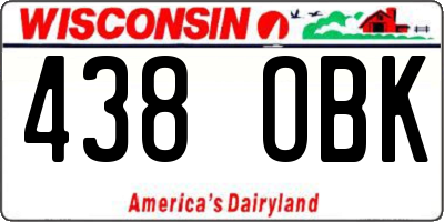 WI license plate 438OBK