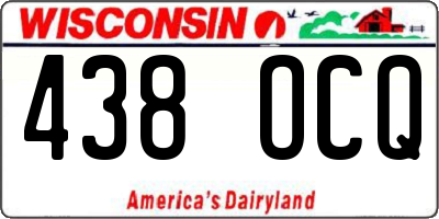WI license plate 438OCQ