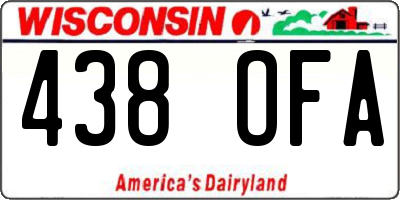 WI license plate 438OFA