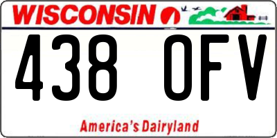 WI license plate 438OFV
