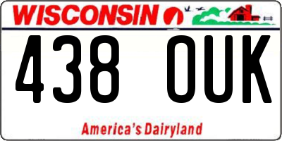 WI license plate 438OUK