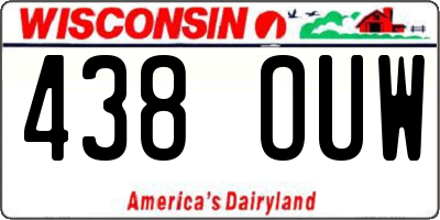 WI license plate 438OUW