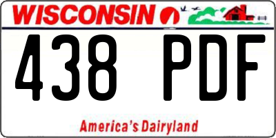 WI license plate 438PDF