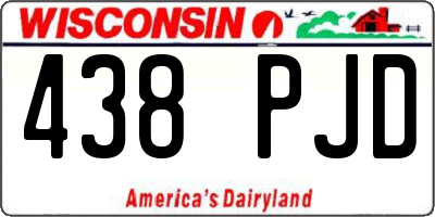 WI license plate 438PJD