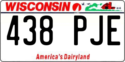 WI license plate 438PJE