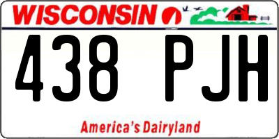 WI license plate 438PJH