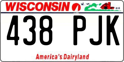 WI license plate 438PJK