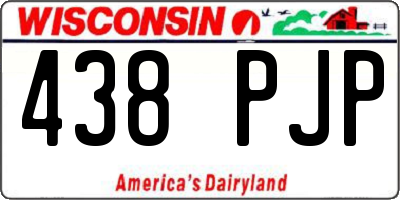 WI license plate 438PJP