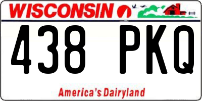 WI license plate 438PKQ