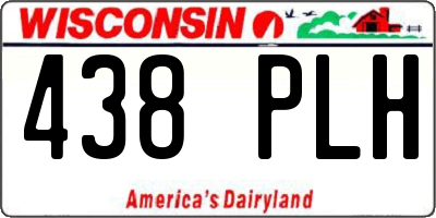 WI license plate 438PLH