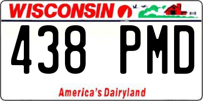 WI license plate 438PMD