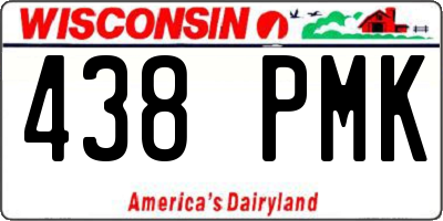 WI license plate 438PMK