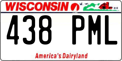 WI license plate 438PML