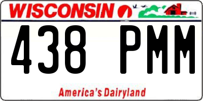 WI license plate 438PMM