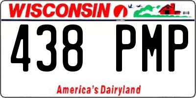 WI license plate 438PMP