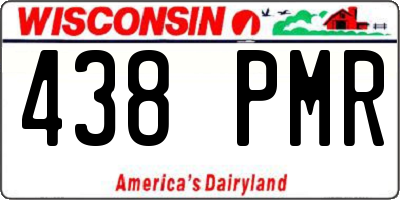 WI license plate 438PMR