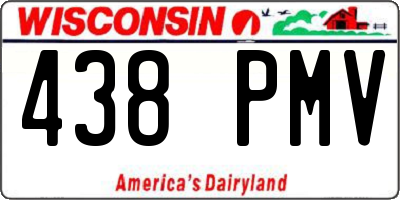 WI license plate 438PMV
