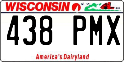 WI license plate 438PMX