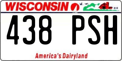 WI license plate 438PSH