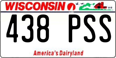 WI license plate 438PSS