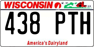 WI license plate 438PTH
