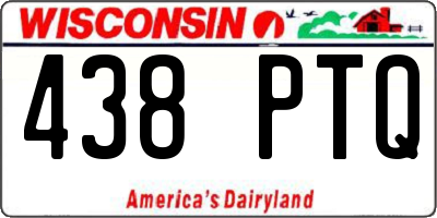 WI license plate 438PTQ