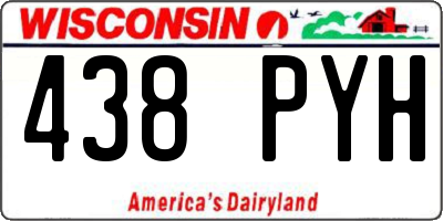 WI license plate 438PYH