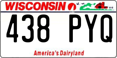 WI license plate 438PYQ