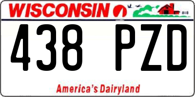 WI license plate 438PZD