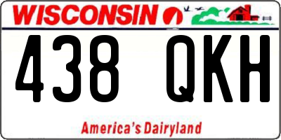WI license plate 438QKH