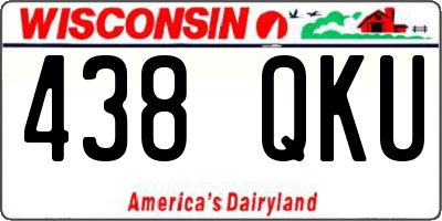 WI license plate 438QKU