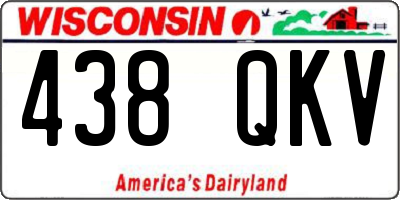 WI license plate 438QKV