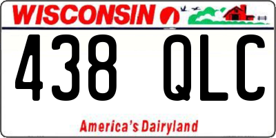 WI license plate 438QLC
