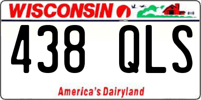 WI license plate 438QLS