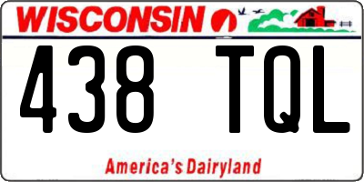 WI license plate 438TQL