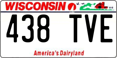 WI license plate 438TVE