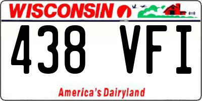 WI license plate 438VFI