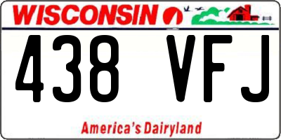 WI license plate 438VFJ