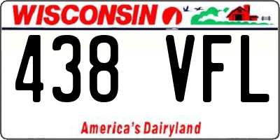 WI license plate 438VFL