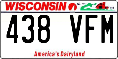 WI license plate 438VFM