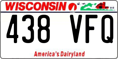 WI license plate 438VFQ