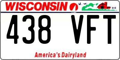 WI license plate 438VFT