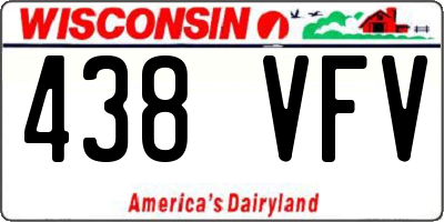 WI license plate 438VFV