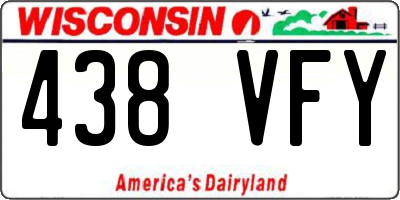 WI license plate 438VFY