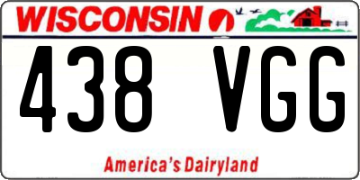 WI license plate 438VGG