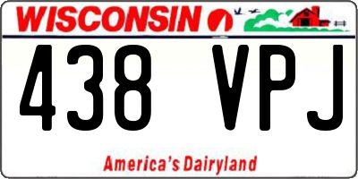 WI license plate 438VPJ