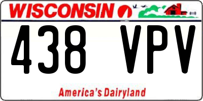 WI license plate 438VPV