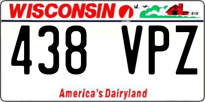 WI license plate 438VPZ