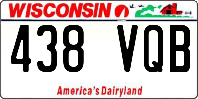 WI license plate 438VQB